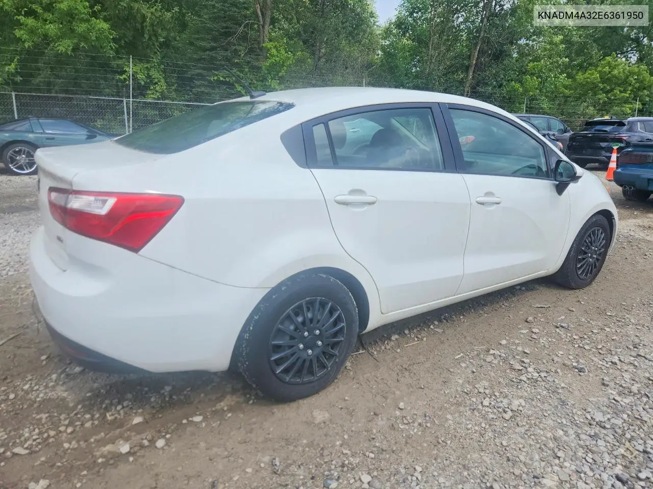 2014 Kia Rio Lx VIN: KNADM4A32E6361950 Lot: 62156456