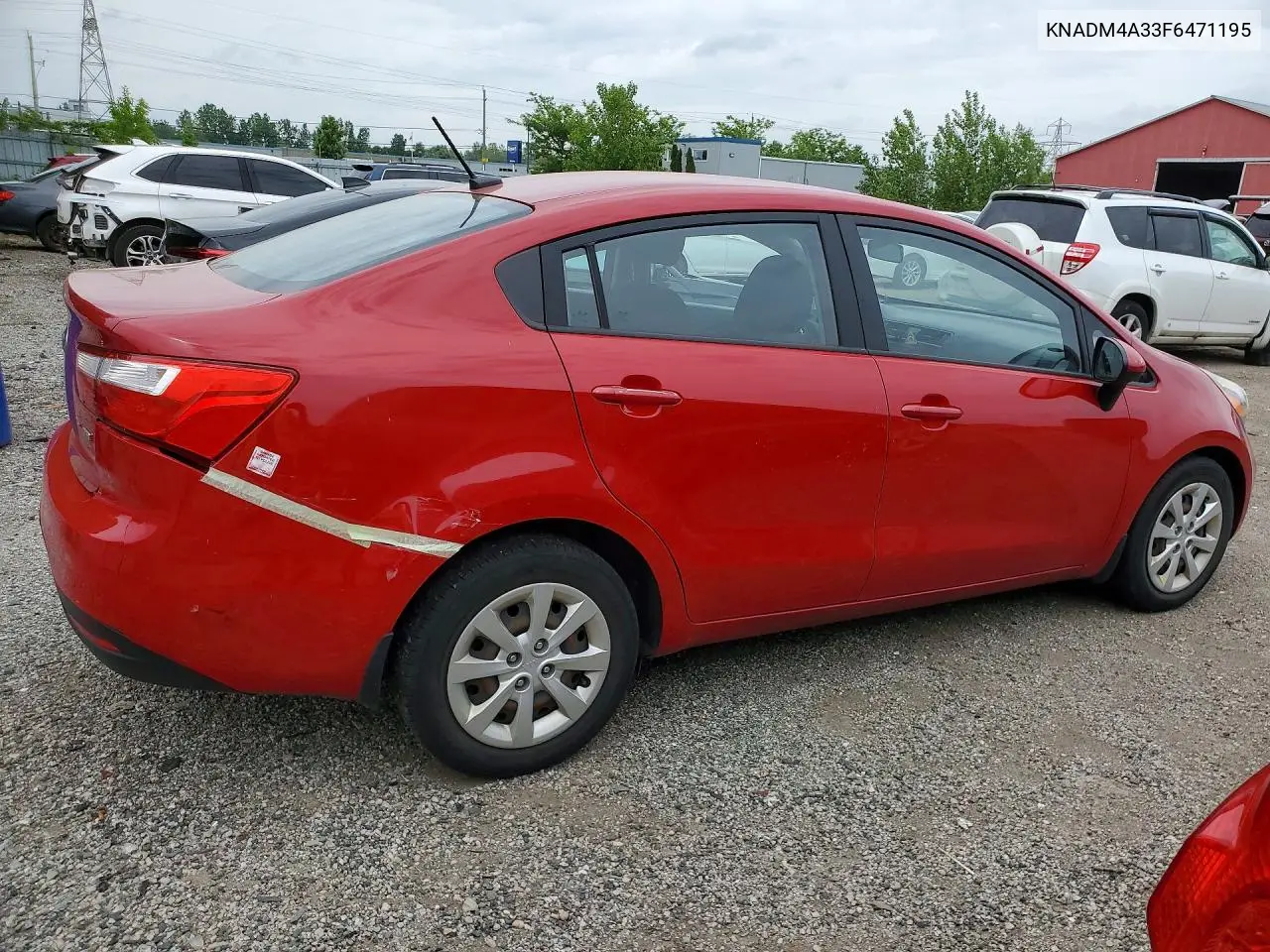 2015 Kia Rio Lx VIN: KNADM4A33F6471195 Lot: 56606276