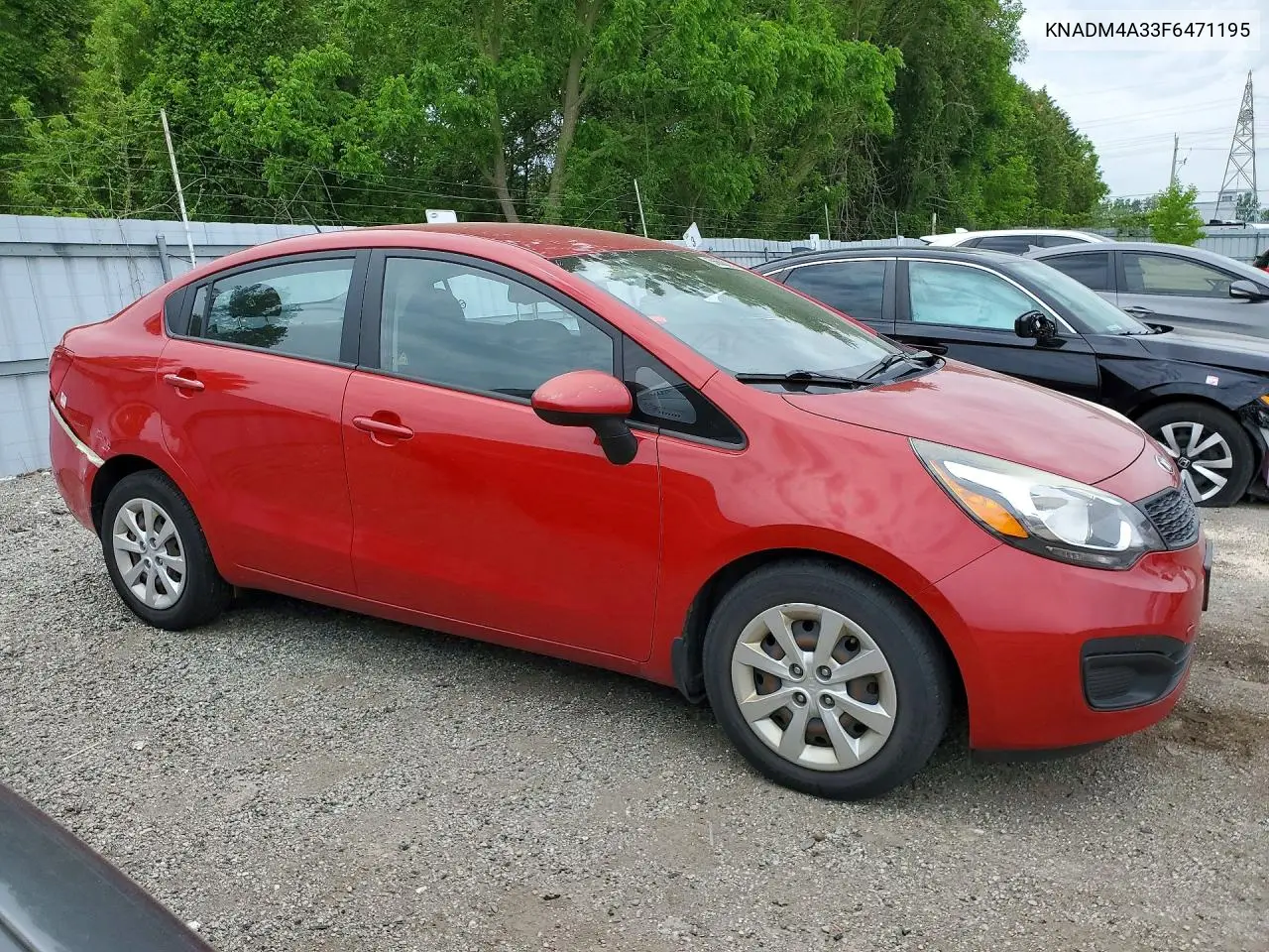 2015 Kia Rio Lx VIN: KNADM4A33F6471195 Lot: 56606276