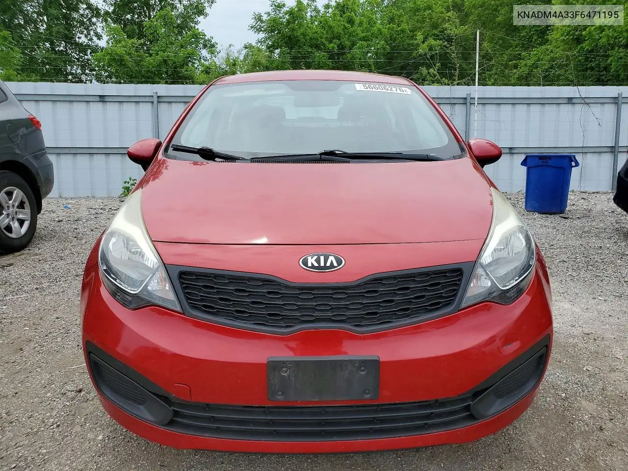 2015 Kia Rio Lx VIN: KNADM4A33F6471195 Lot: 56606276