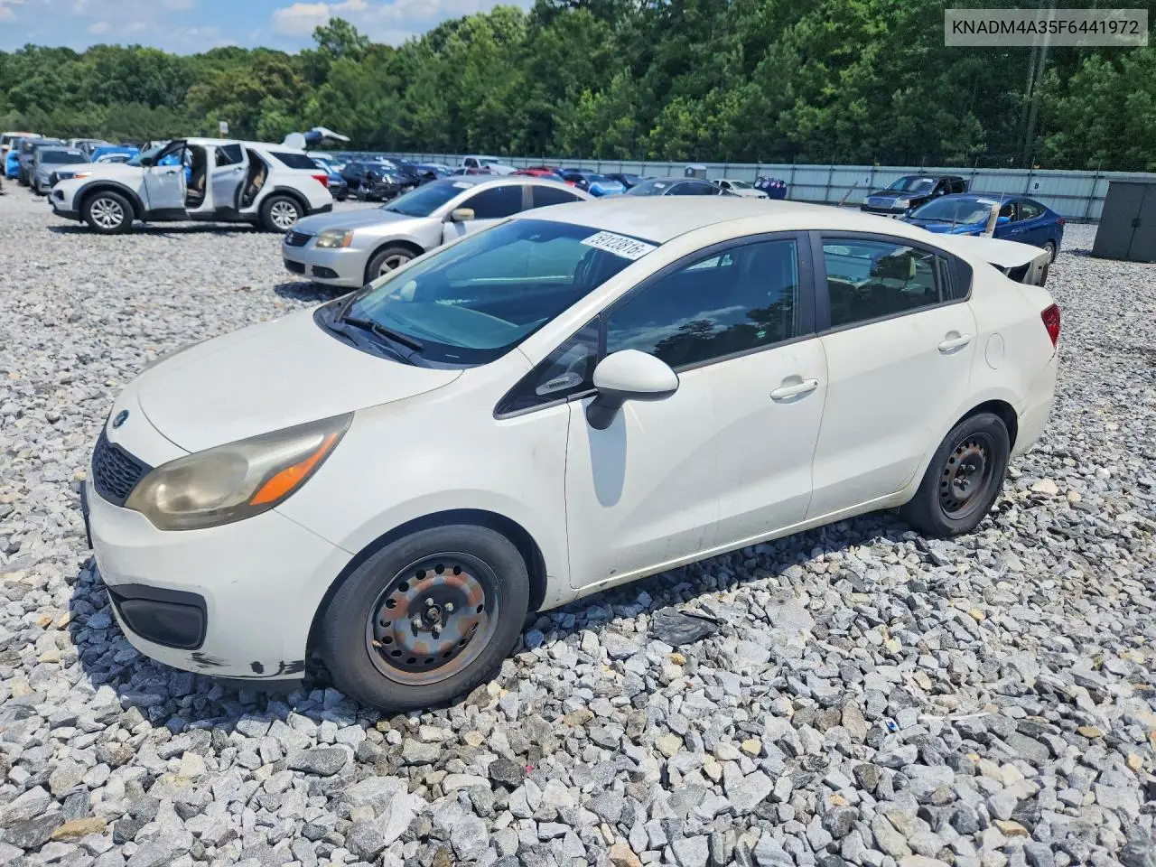 2015 Kia Rio Lx VIN: KNADM4A35F6441972 Lot: 59123816