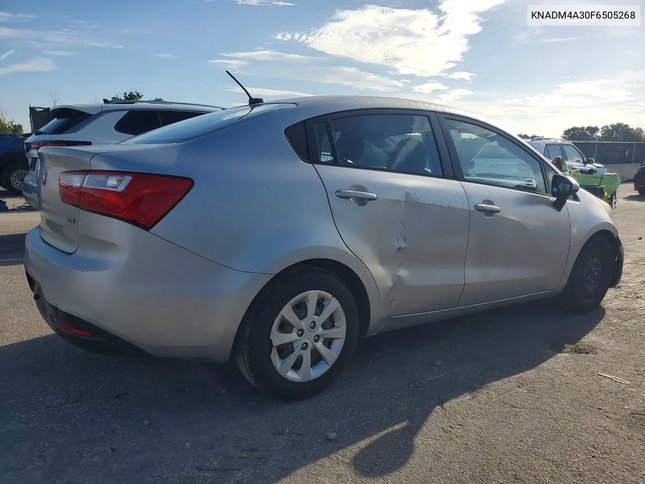 2015 Kia Rio Lx VIN: KNADM4A30F6505268 Lot: 59360936