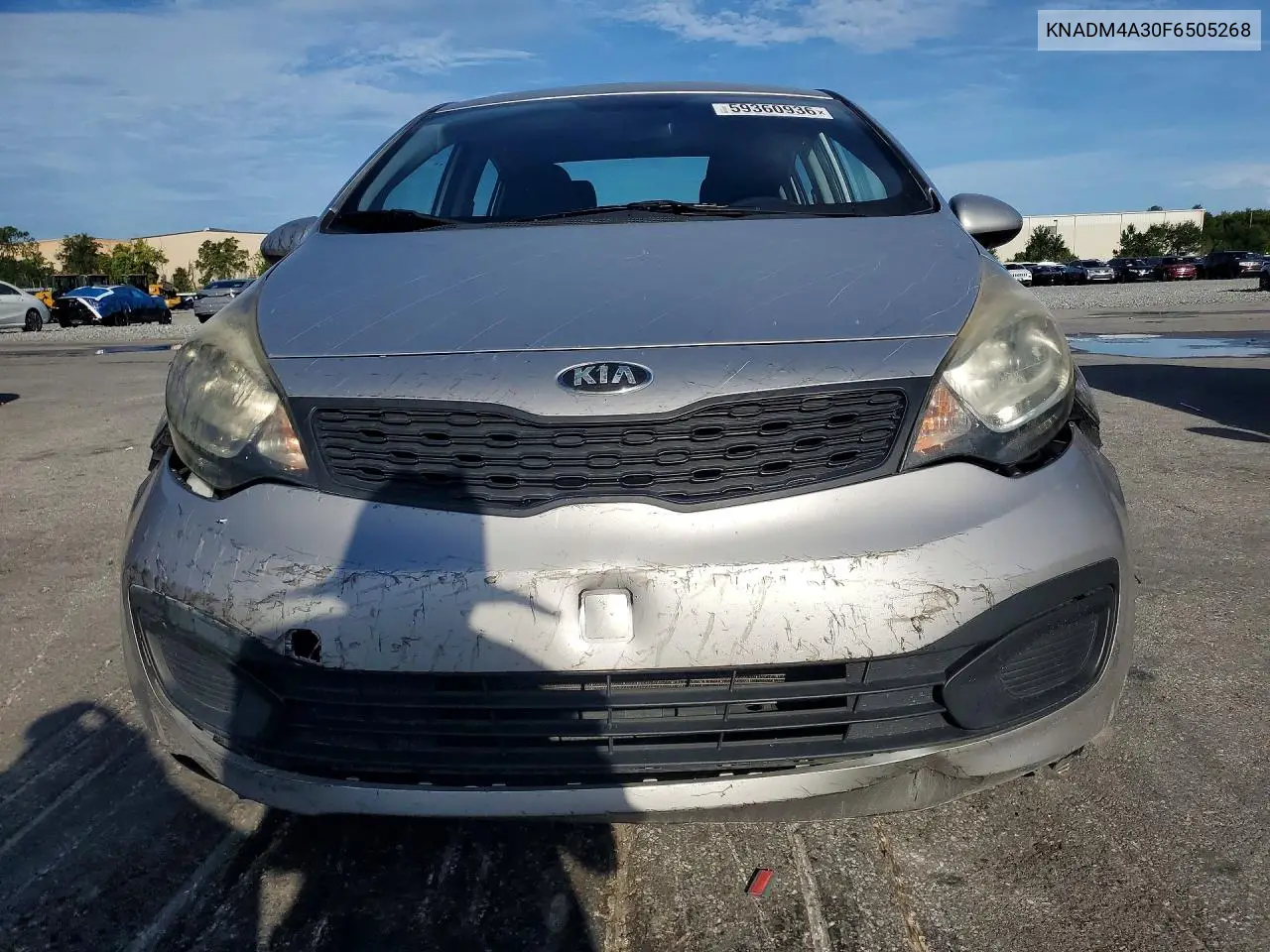 2015 Kia Rio Lx VIN: KNADM4A30F6505268 Lot: 59360936