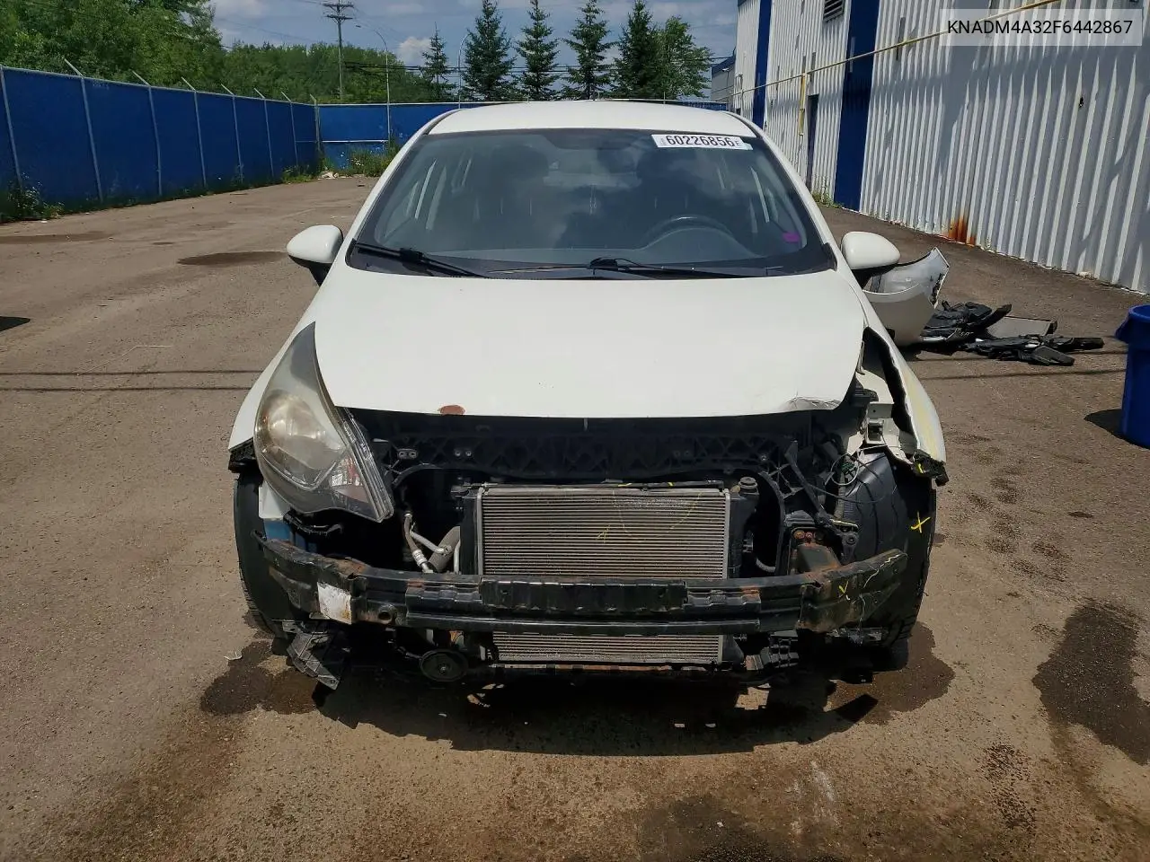 2015 Kia Rio Lx VIN: KNADM4A32F6442867 Lot: 60226856
