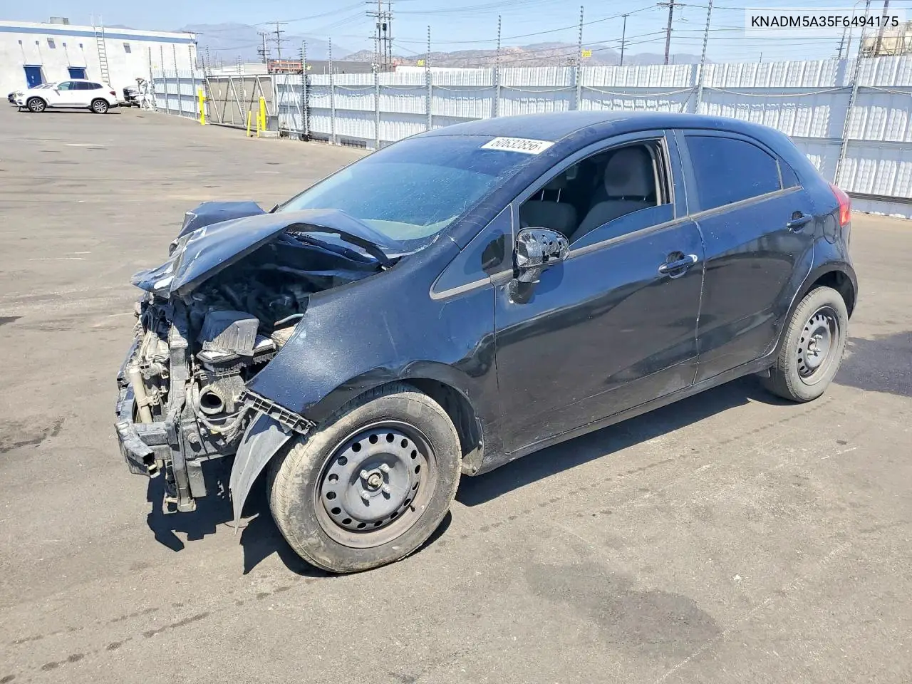 2015 Kia Rio Lx VIN: KNADM5A35F6494175 Lot: 60632856