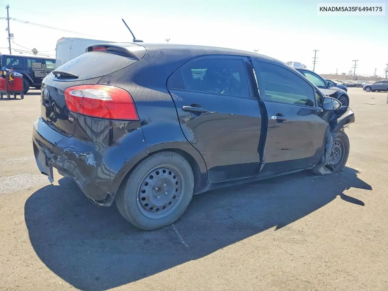 2015 Kia Rio Lx VIN: KNADM5A35F6494175 Lot: 60632856