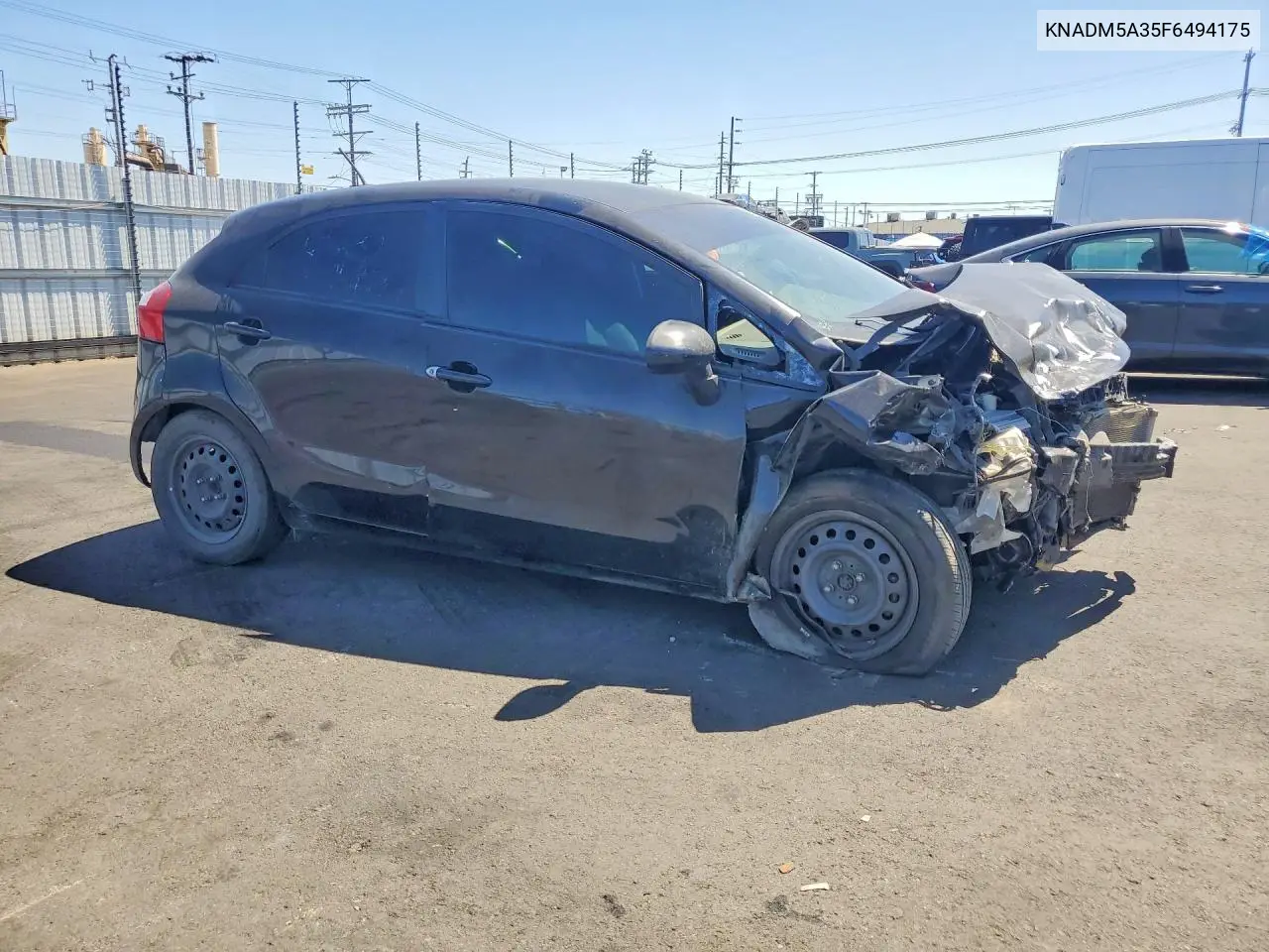 2015 Kia Rio Lx VIN: KNADM5A35F6494175 Lot: 60632856