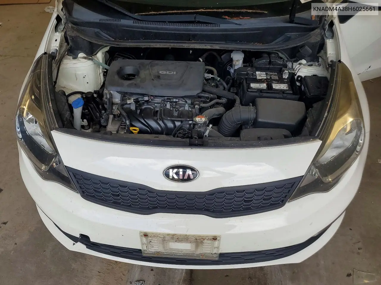 2015 Kia Rio VIN: KNADM4A38H6025661 Lot: 60900316