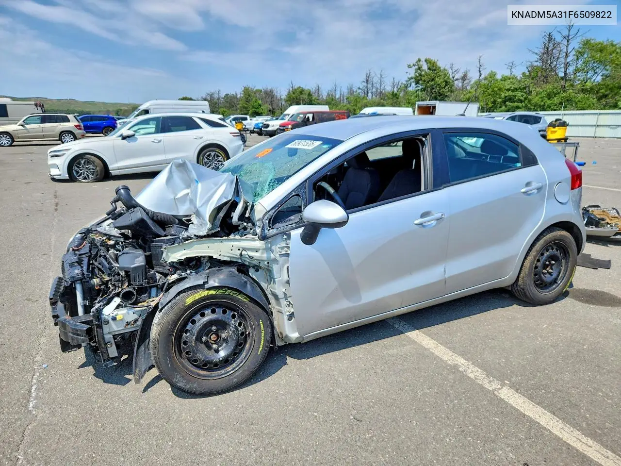2015 Kia Rio Lx VIN: KNADM5A31F6509822 Lot: 60931536