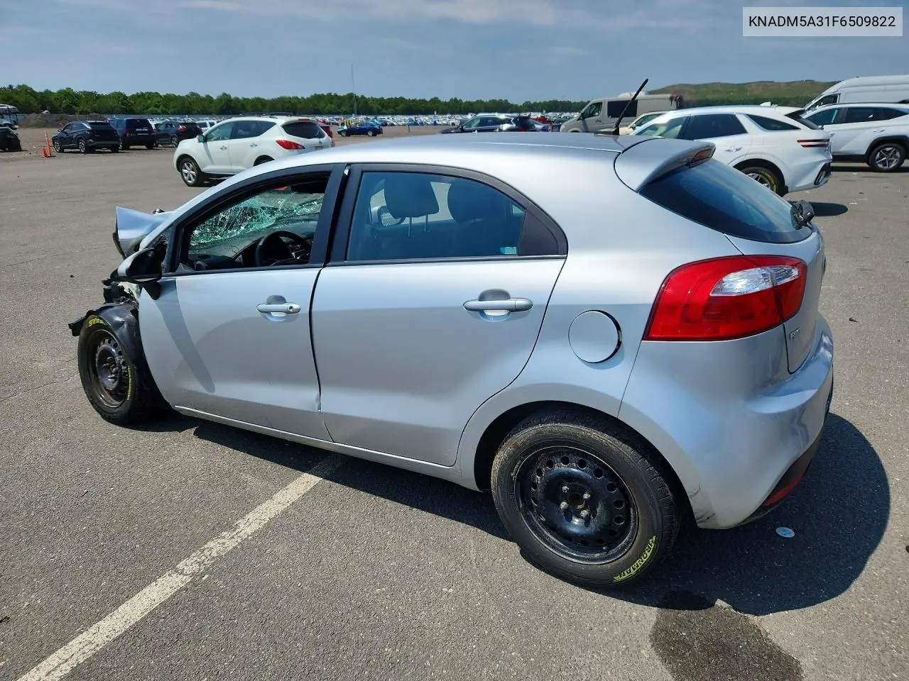 2015 Kia Rio Lx VIN: KNADM5A31F6509822 Lot: 60931536