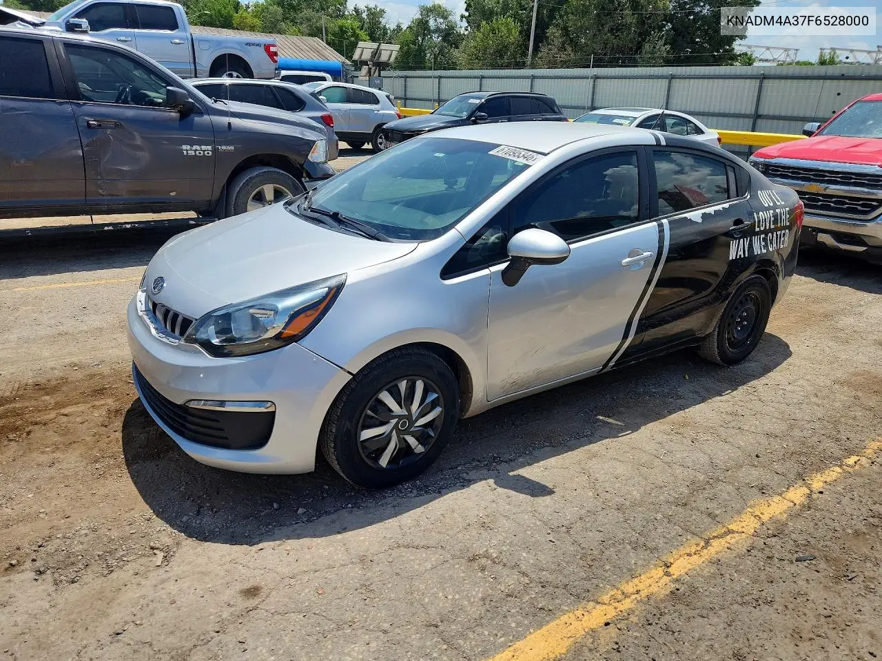 2015 Kia Rio Lx VIN: KNADM4A37F6528000 Lot: 61095346