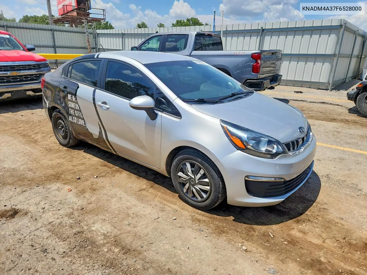 2015 Kia Rio Lx VIN: KNADM4A37F6528000 Lot: 61095346