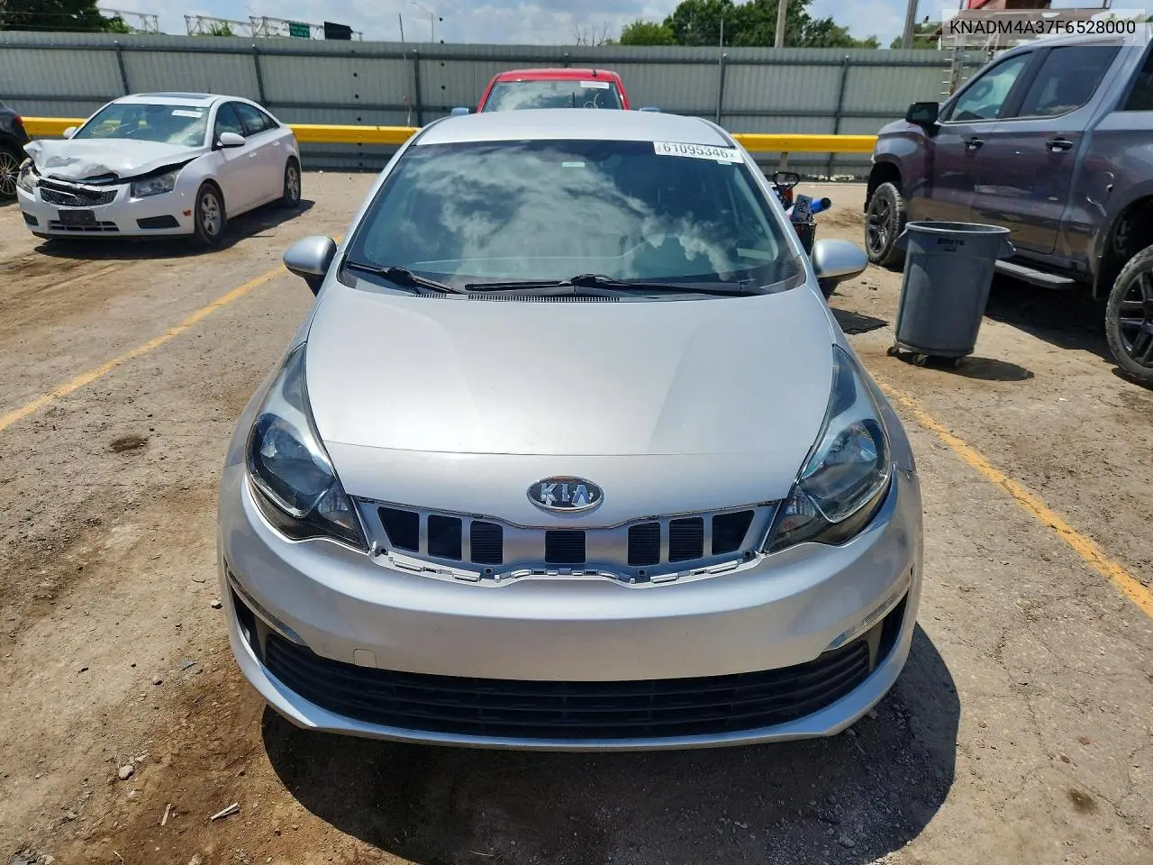 2015 Kia Rio Lx VIN: KNADM4A37F6528000 Lot: 61095346