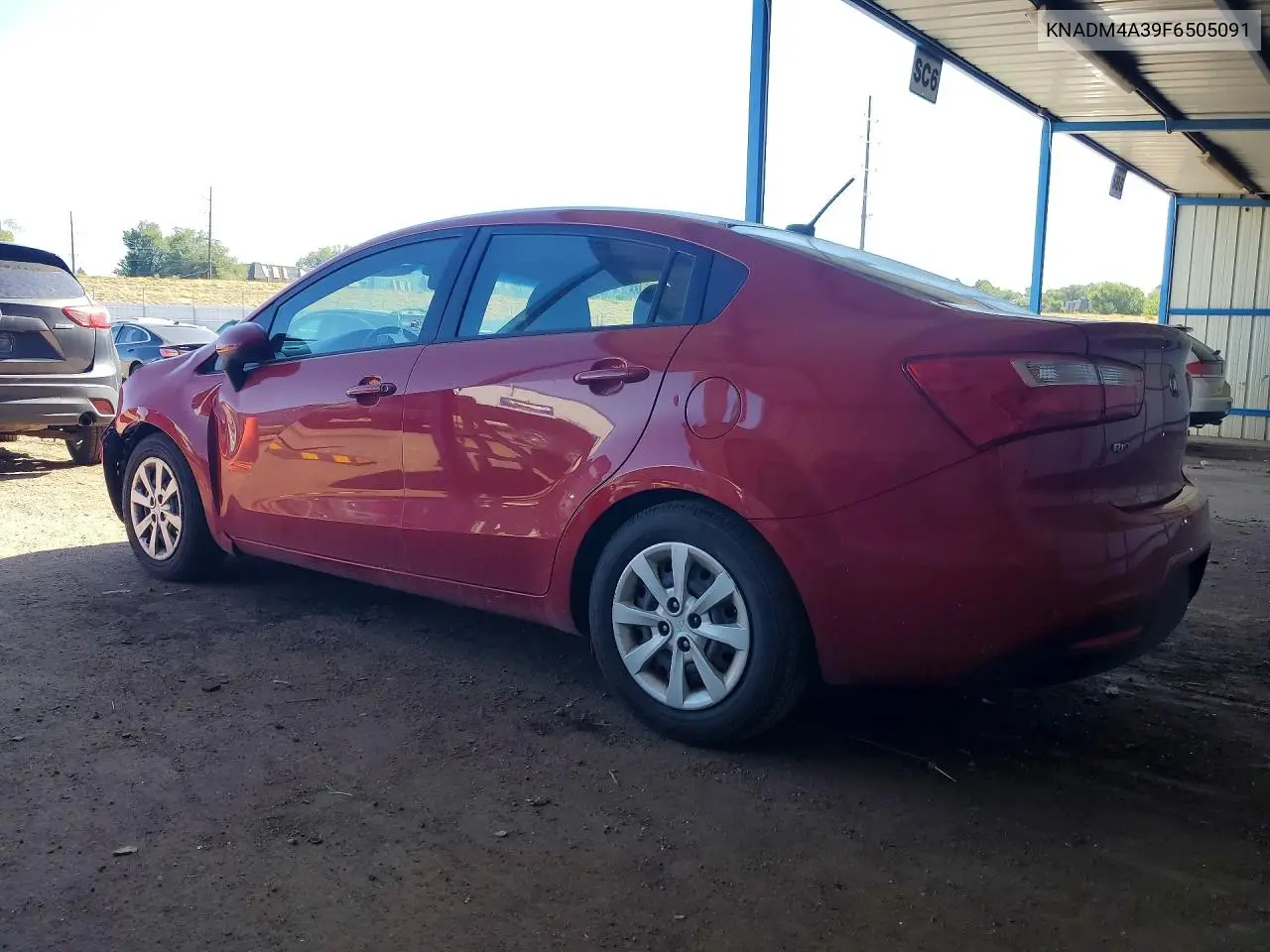 2015 Kia Rio Lx VIN: KNADM4A39F6505091 Lot: 61711646
