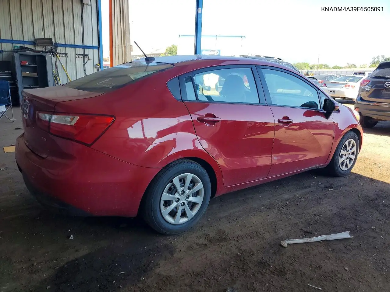 2015 Kia Rio Lx VIN: KNADM4A39F6505091 Lot: 61711646