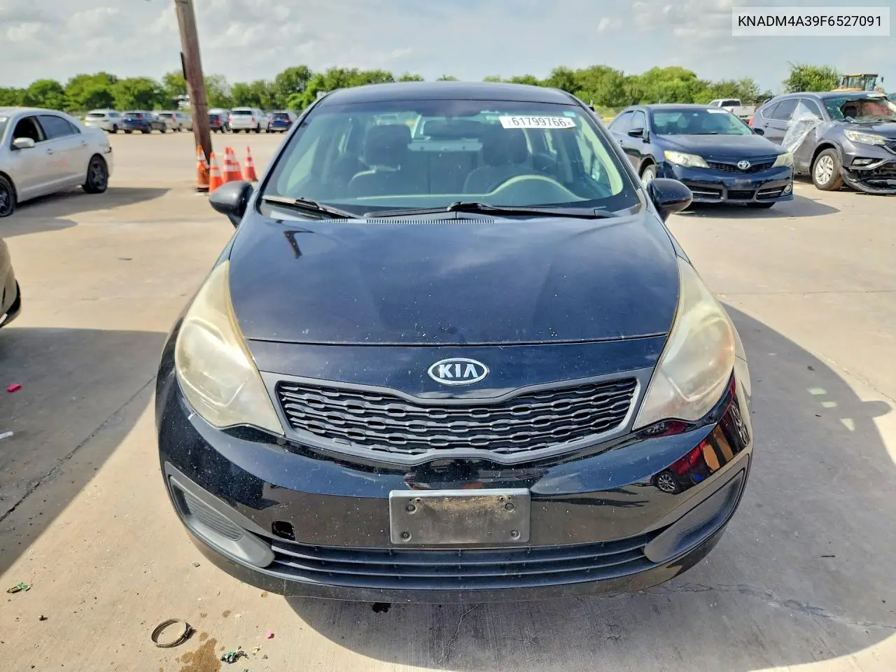2015 Kia Rio Lx VIN: KNADM4A39F6527091 Lot: 61799766
