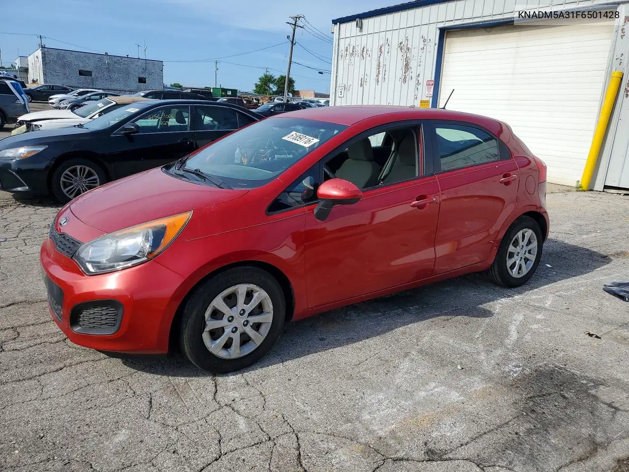 2015 Kia Rio VIN: KNADM5A31F6501428 Lot: 61859116