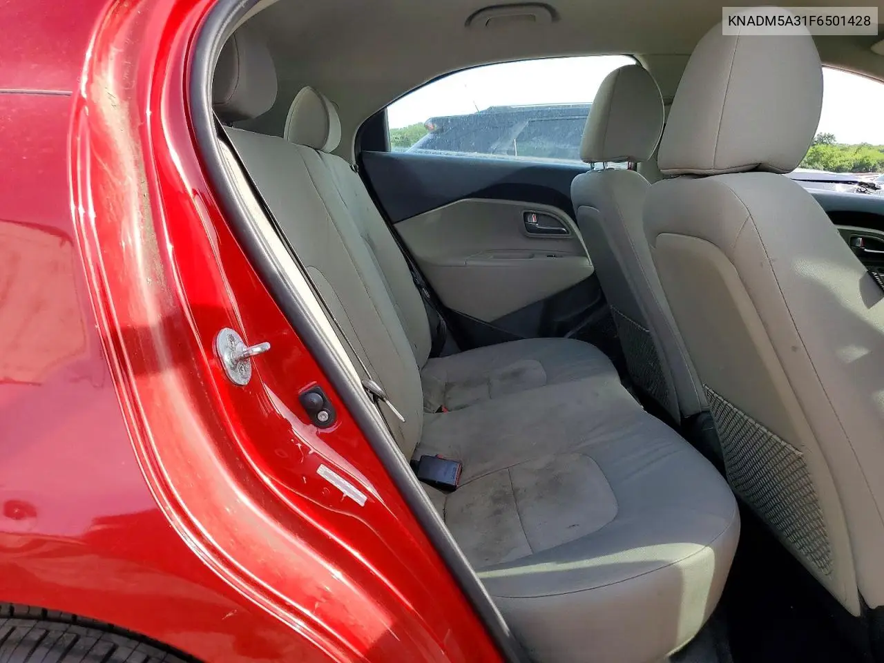 2015 Kia Rio VIN: KNADM5A31F6501428 Lot: 61859116