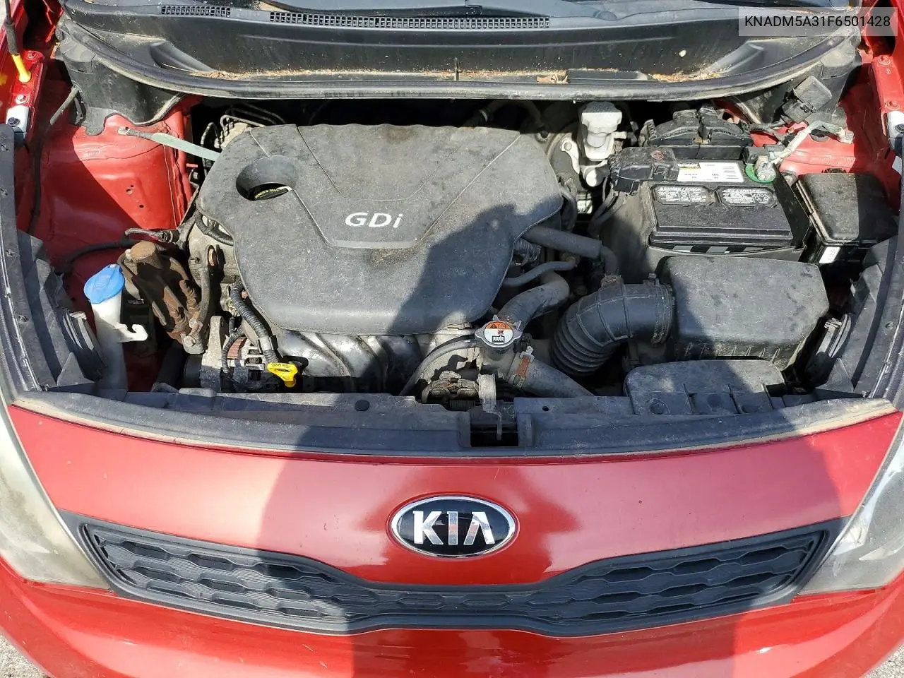 2015 Kia Rio VIN: KNADM5A31F6501428 Lot: 61859116