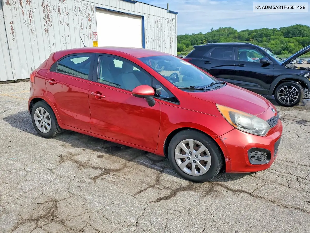 2015 Kia Rio VIN: KNADM5A31F6501428 Lot: 61859116