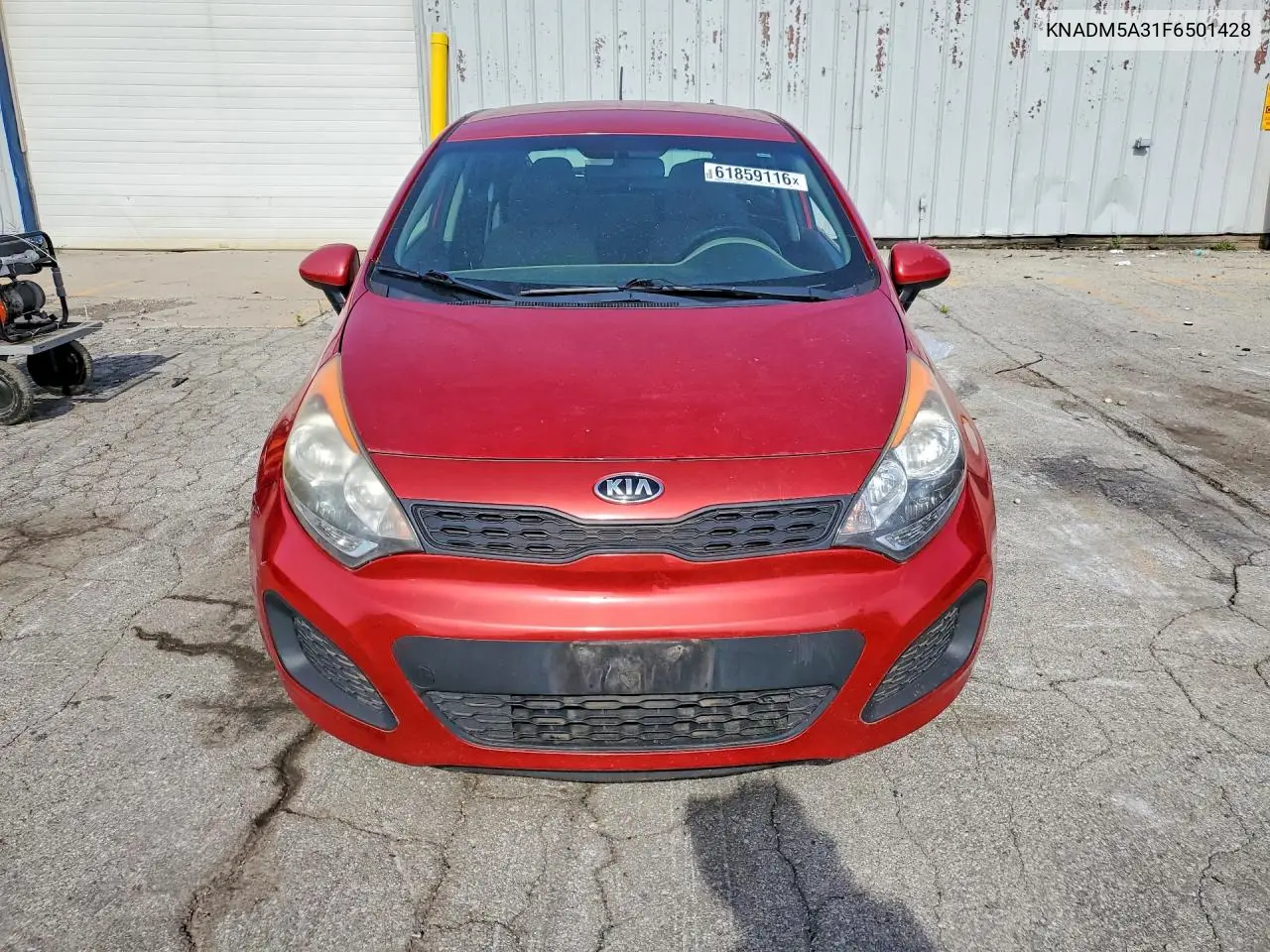 2015 Kia Rio VIN: KNADM5A31F6501428 Lot: 61859116