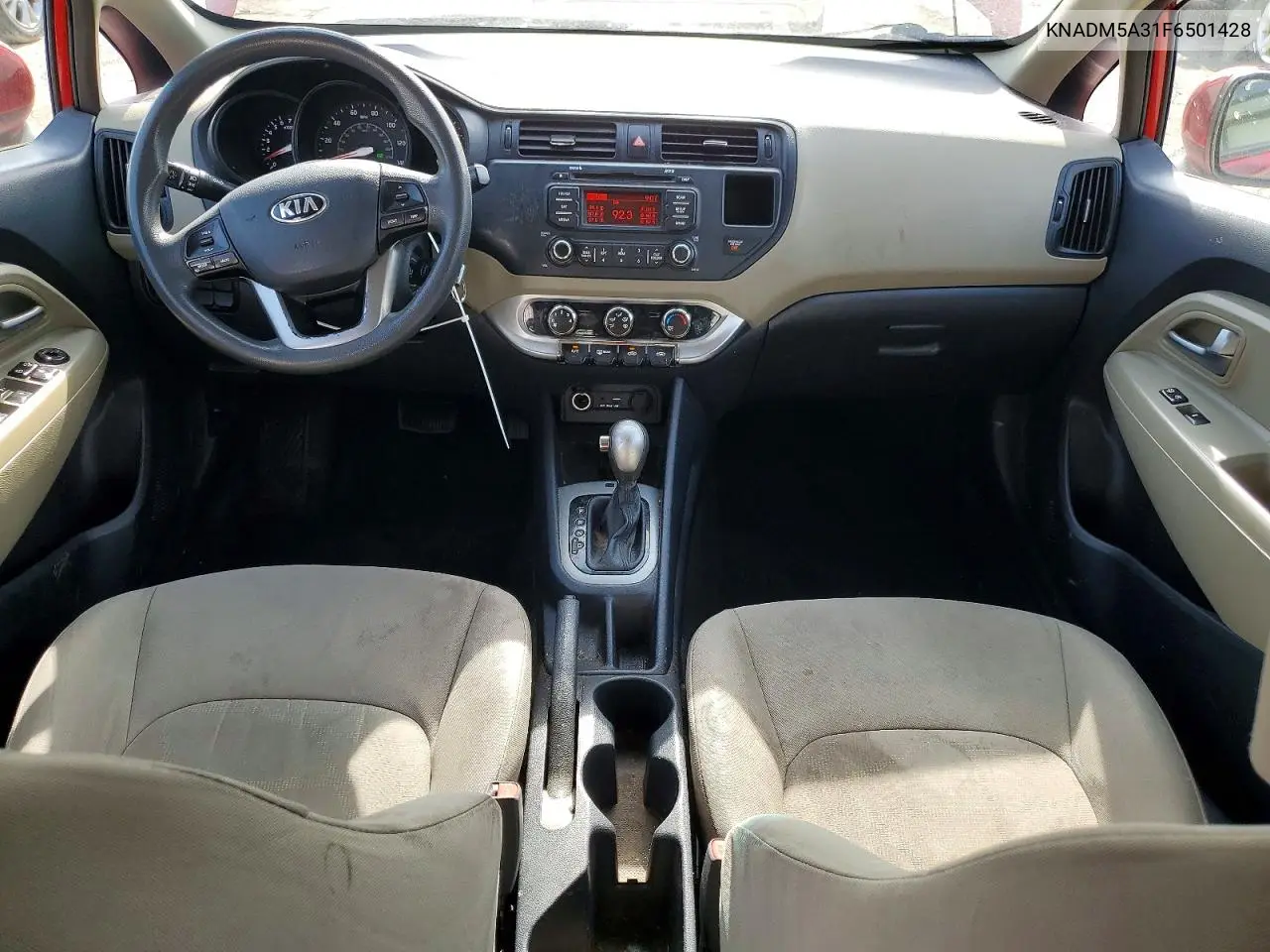 2015 Kia Rio VIN: KNADM5A31F6501428 Lot: 61859116