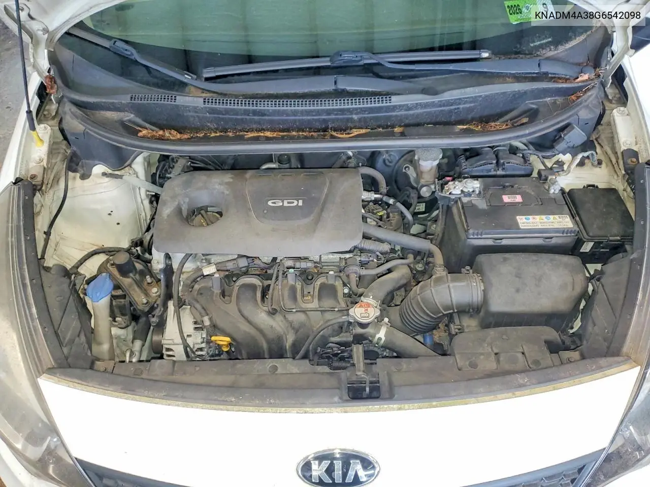 2016 Kia Rio Lx VIN: KNADM4A38G6542098 Lot: 59097196