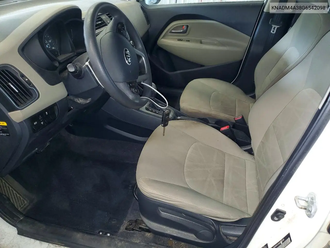 2016 Kia Rio Lx VIN: KNADM4A38G6542098 Lot: 59097196