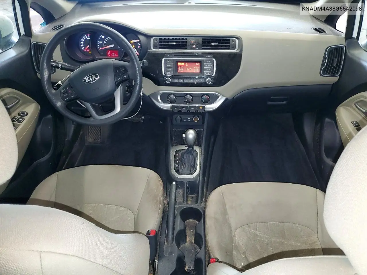 2016 Kia Rio Lx VIN: KNADM4A38G6542098 Lot: 59097196