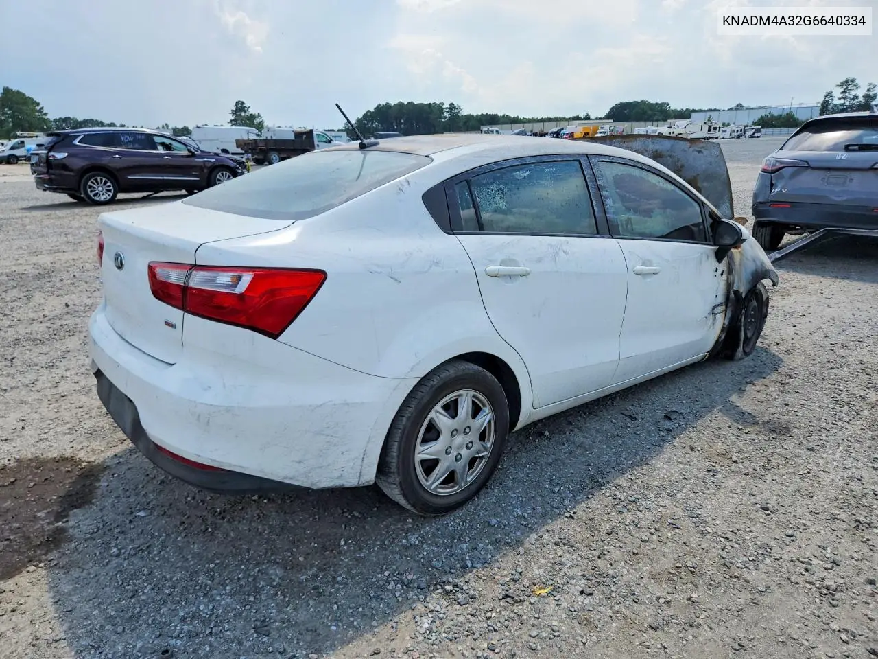 2016 Kia Rio Lx VIN: KNADM4A32G6640334 Lot: 59334256