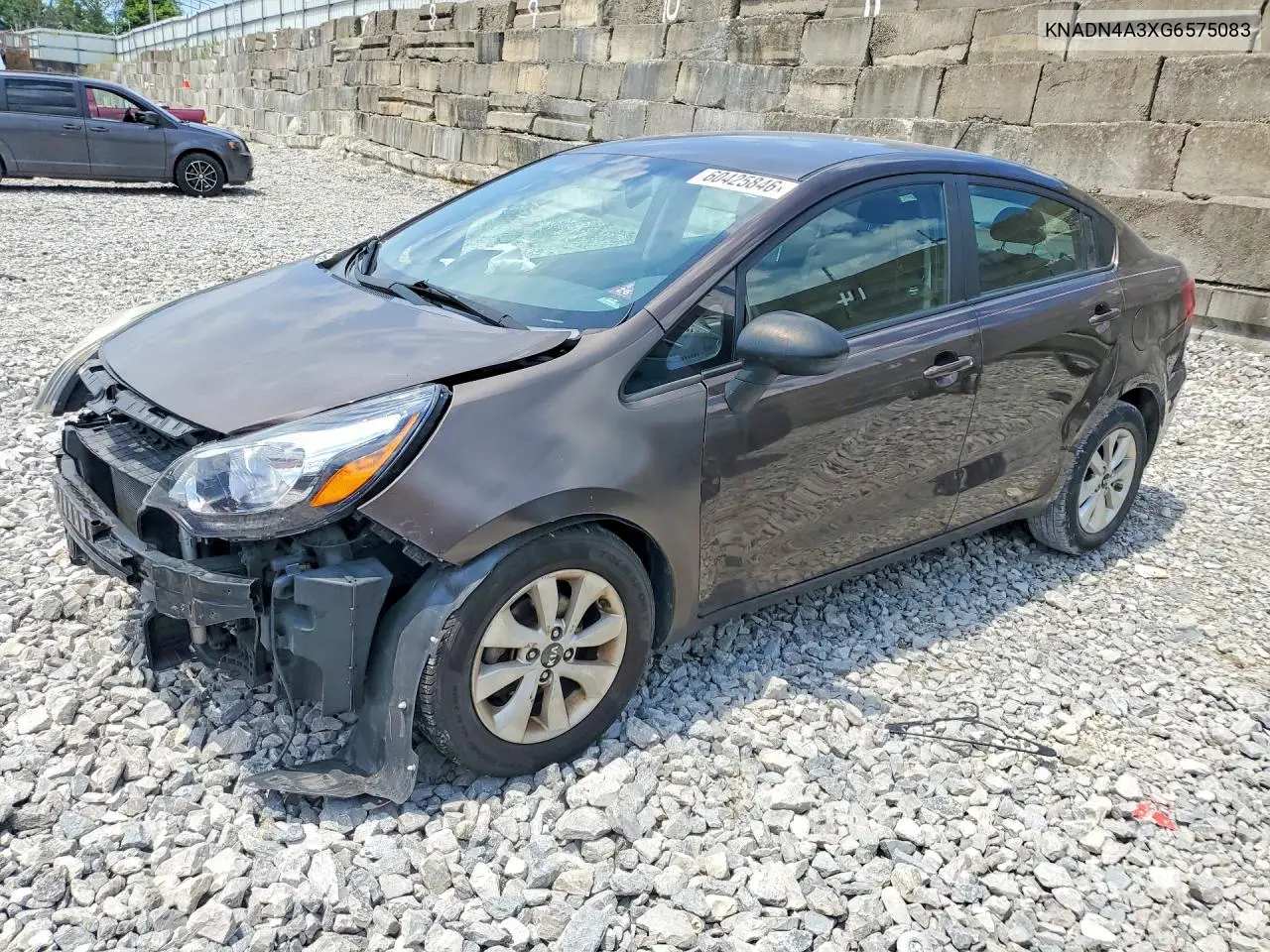 2016 Kia Rio Ex VIN: KNADN4A3XG6575083 Lot: 60425846
