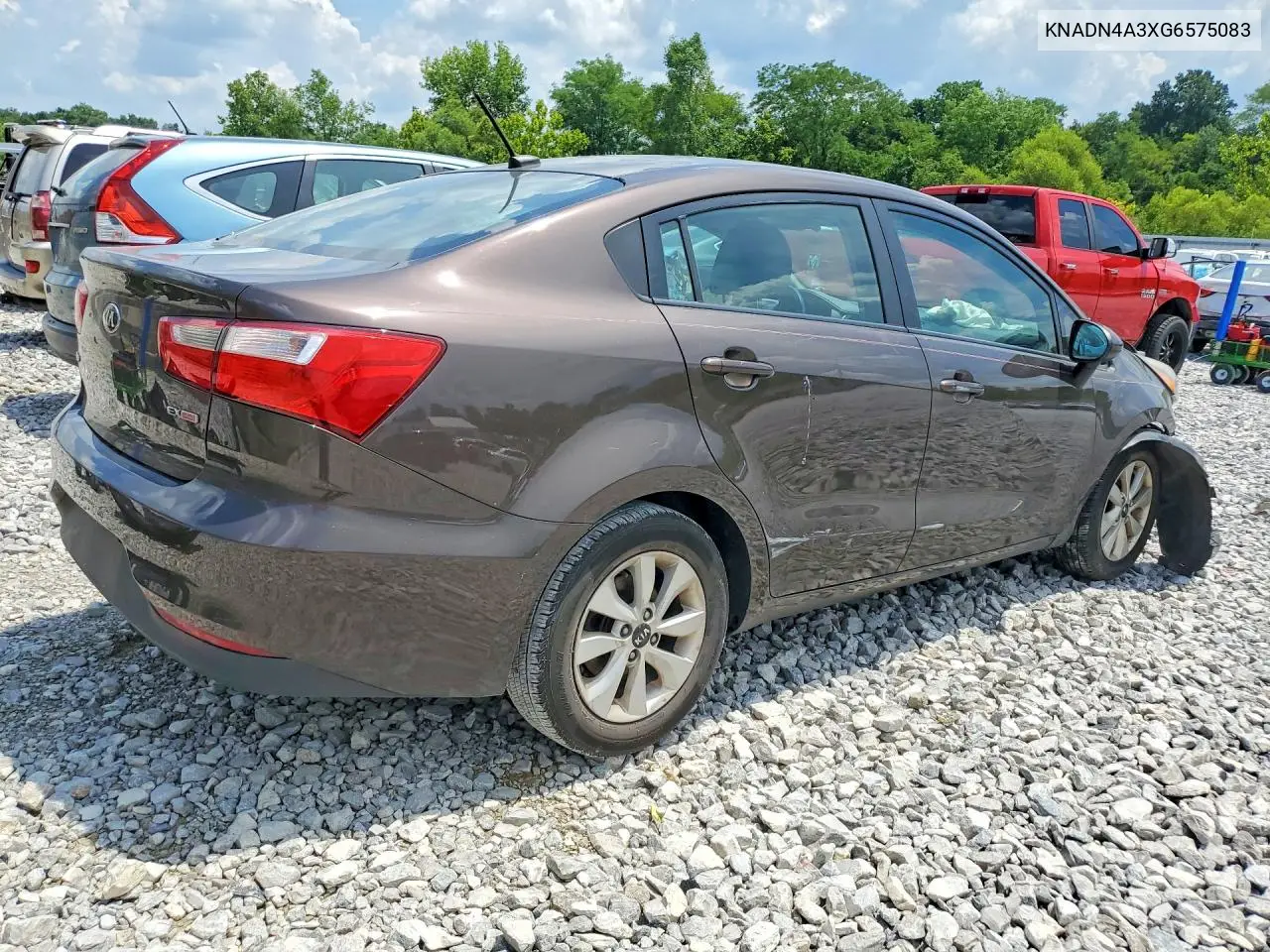 2016 Kia Rio Ex VIN: KNADN4A3XG6575083 Lot: 60425846