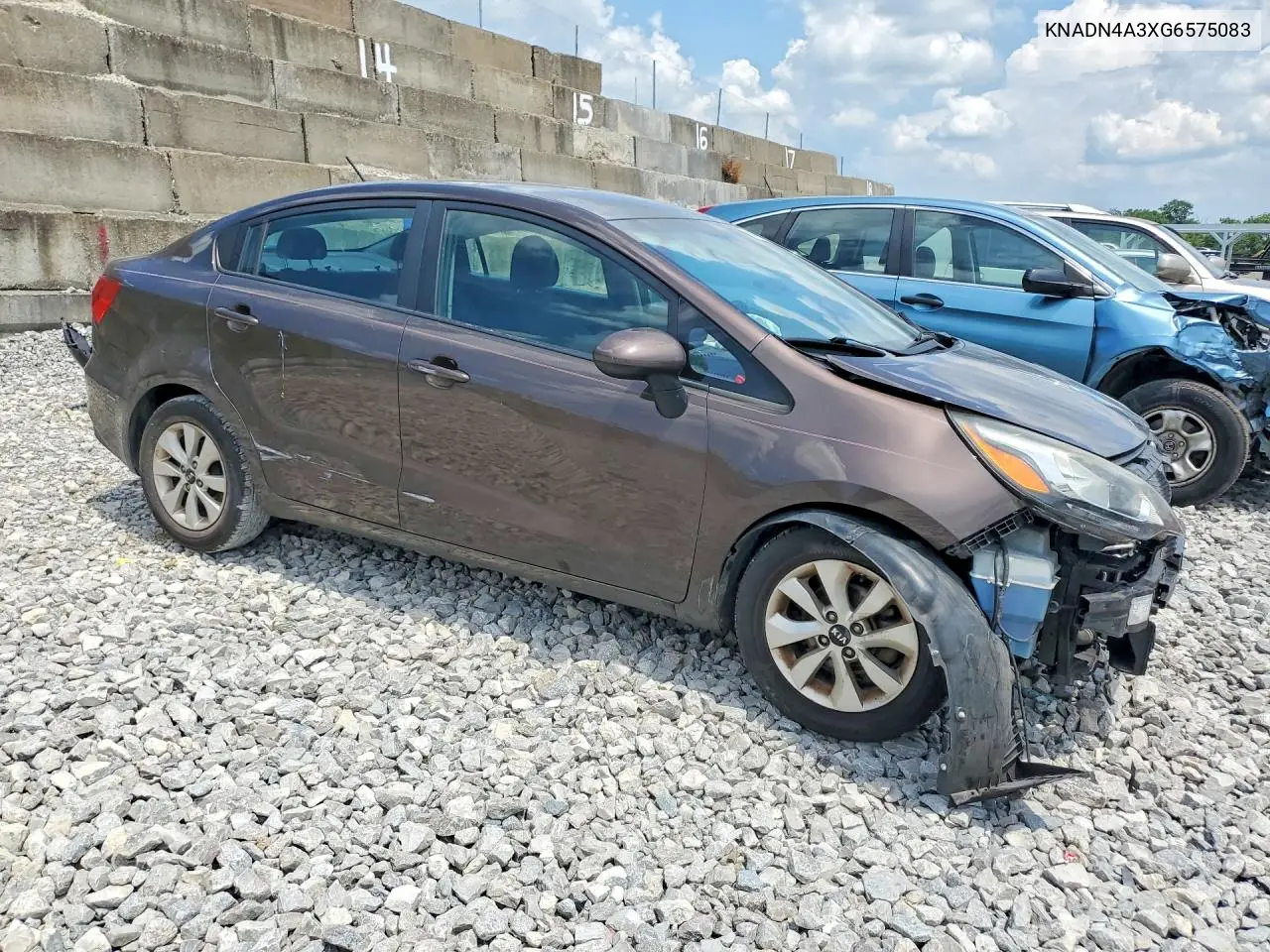 2016 Kia Rio Ex VIN: KNADN4A3XG6575083 Lot: 60425846