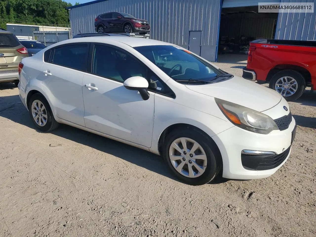 2016 Kia Rio Lx VIN: KNADM4A34G6688112 Lot: 61001686