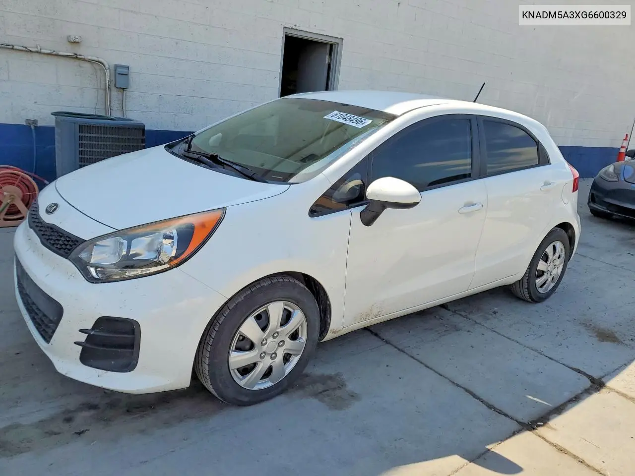 2016 Kia Rio Lx VIN: KNADM5A3XG6600329 Lot: 61048496