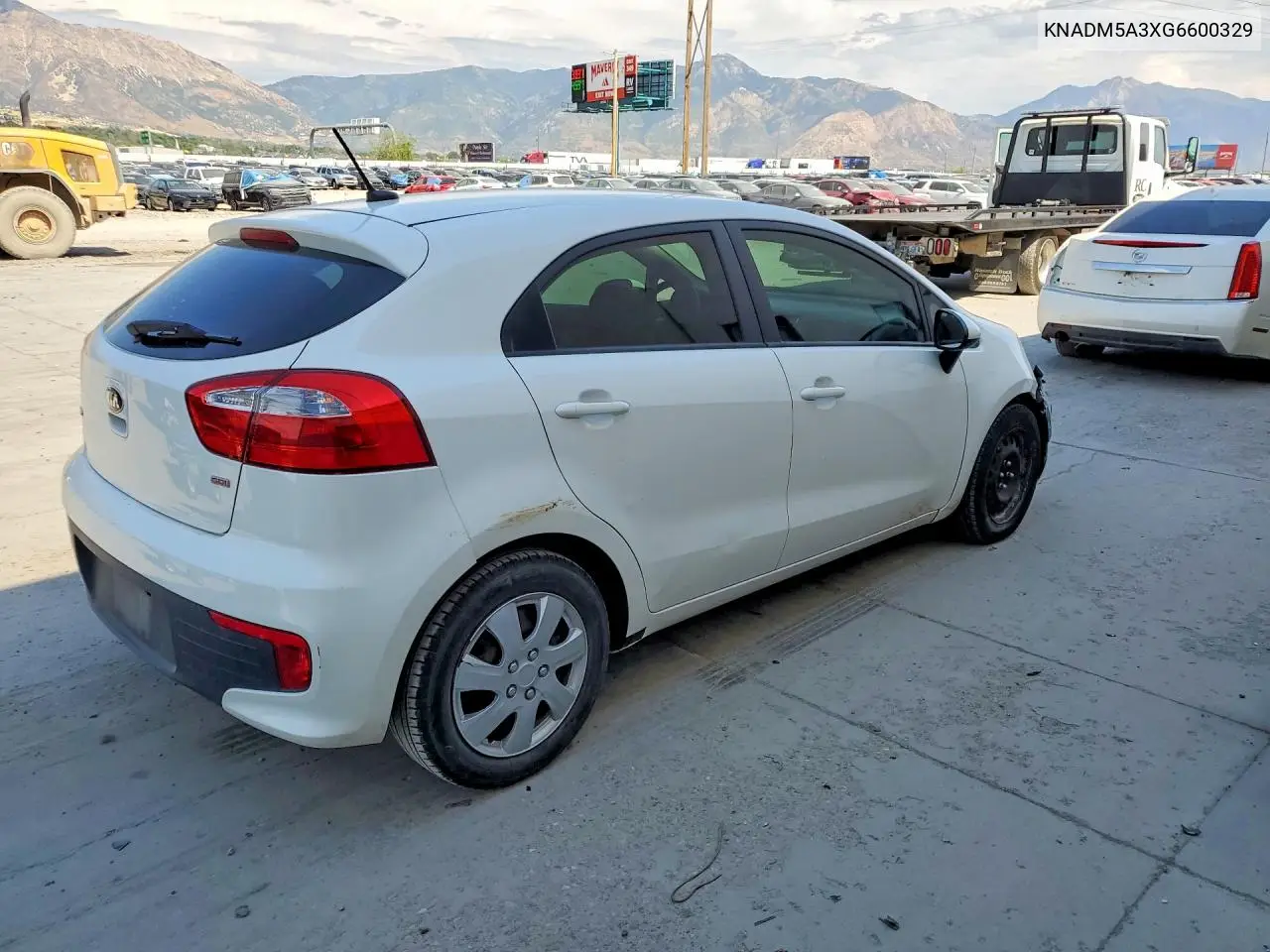 2016 Kia Rio Lx VIN: KNADM5A3XG6600329 Lot: 61048496