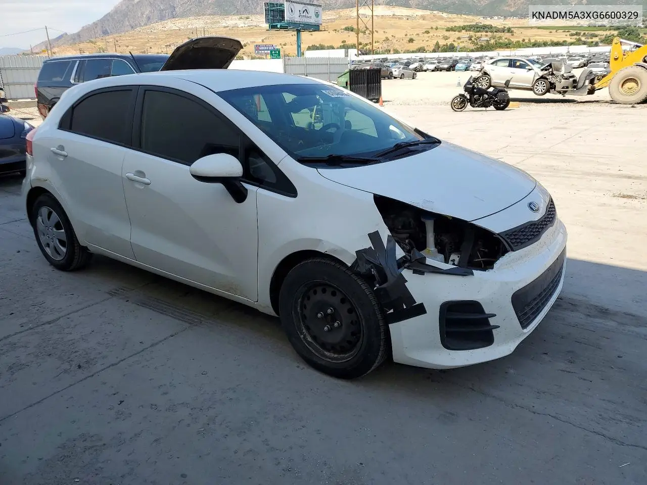 2016 Kia Rio Lx VIN: KNADM5A3XG6600329 Lot: 61048496