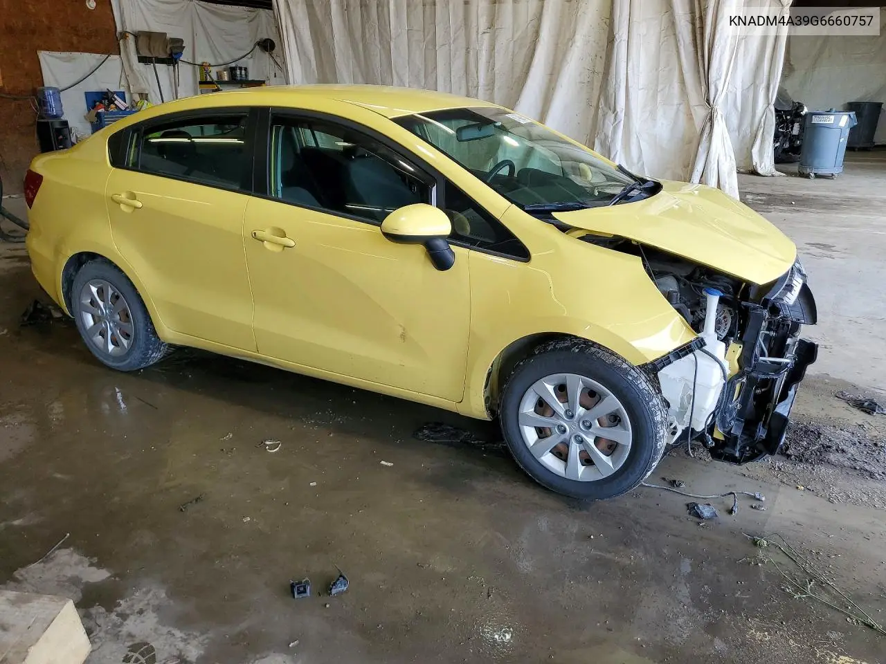2016 Kia Rio Lx VIN: KNADM4A39G6660757 Lot: 61140096