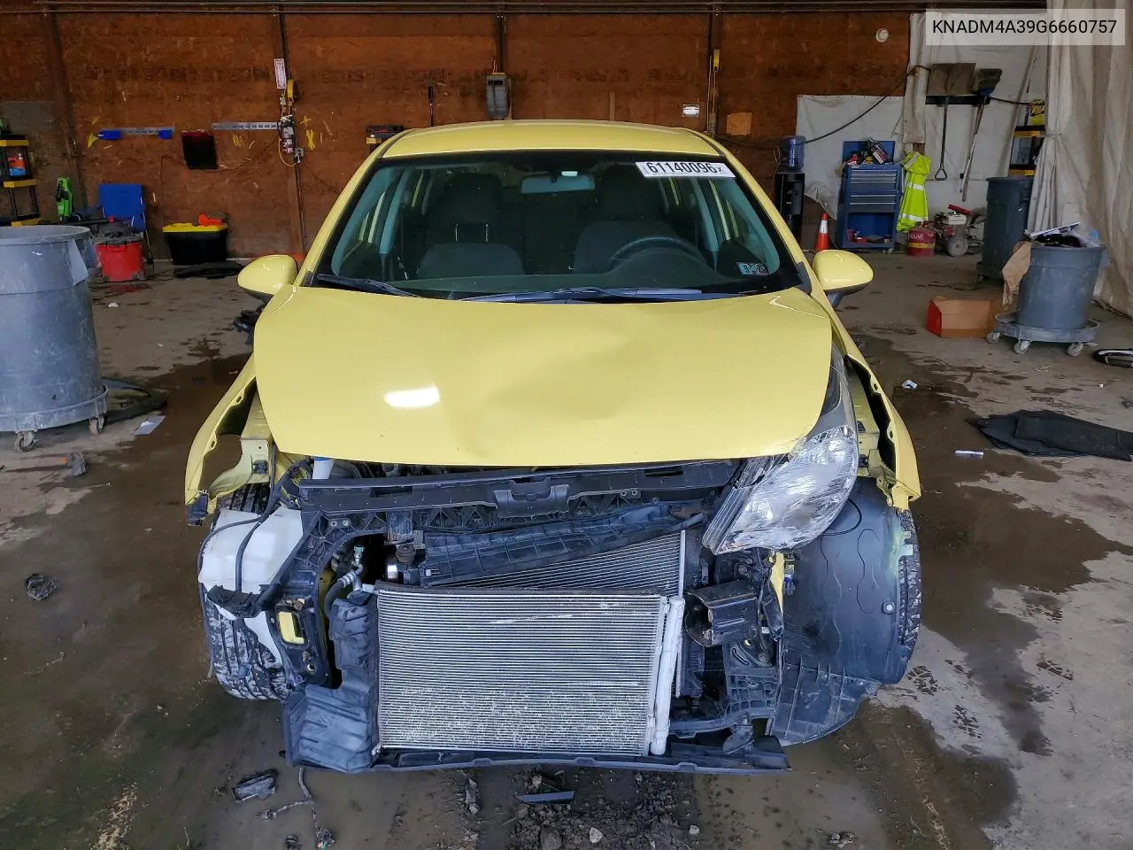 2016 Kia Rio Lx VIN: KNADM4A39G6660757 Lot: 61140096