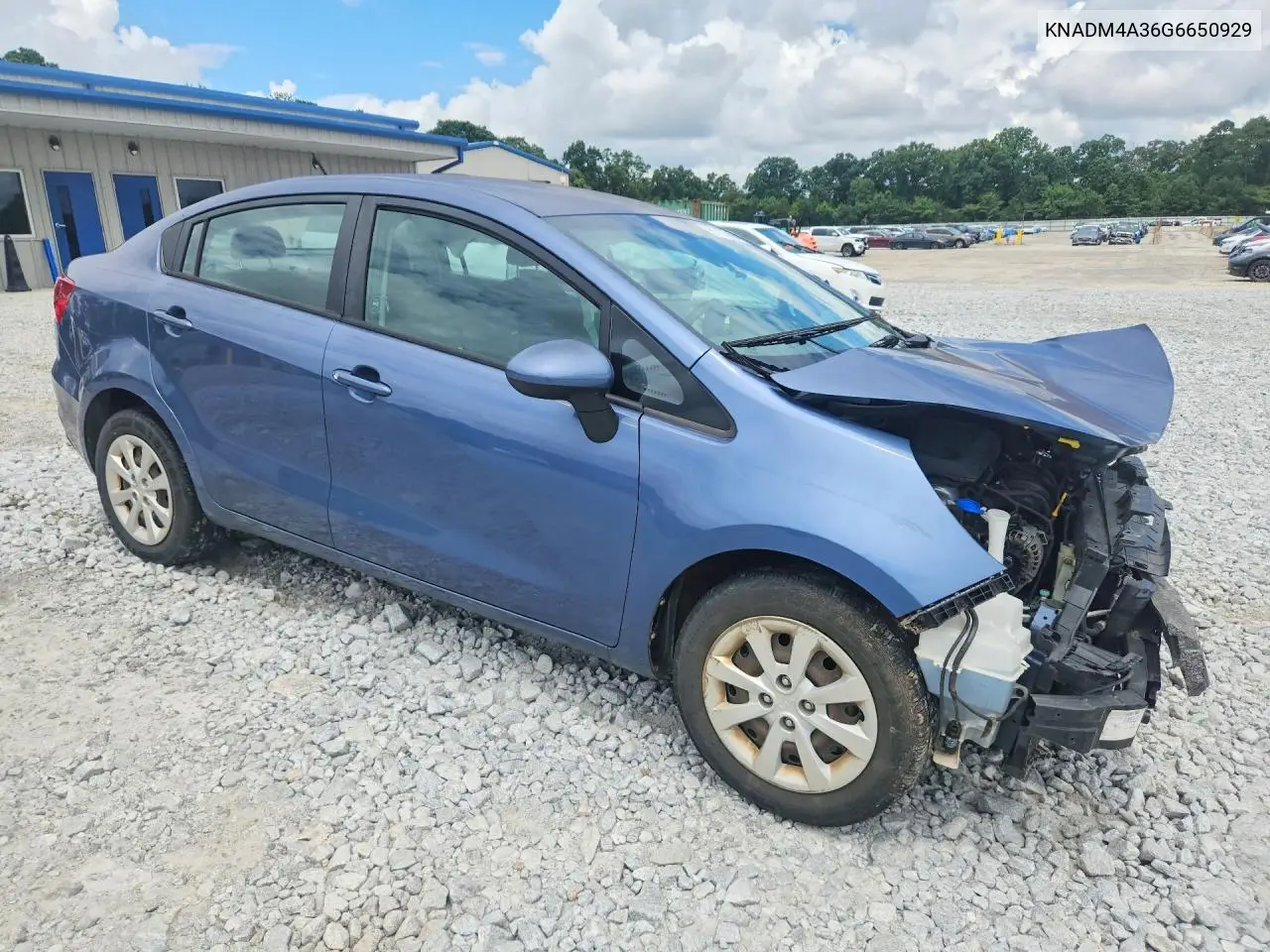 2016 Kia Rio Lx VIN: KNADM4A36G6650929 Lot: 61158466