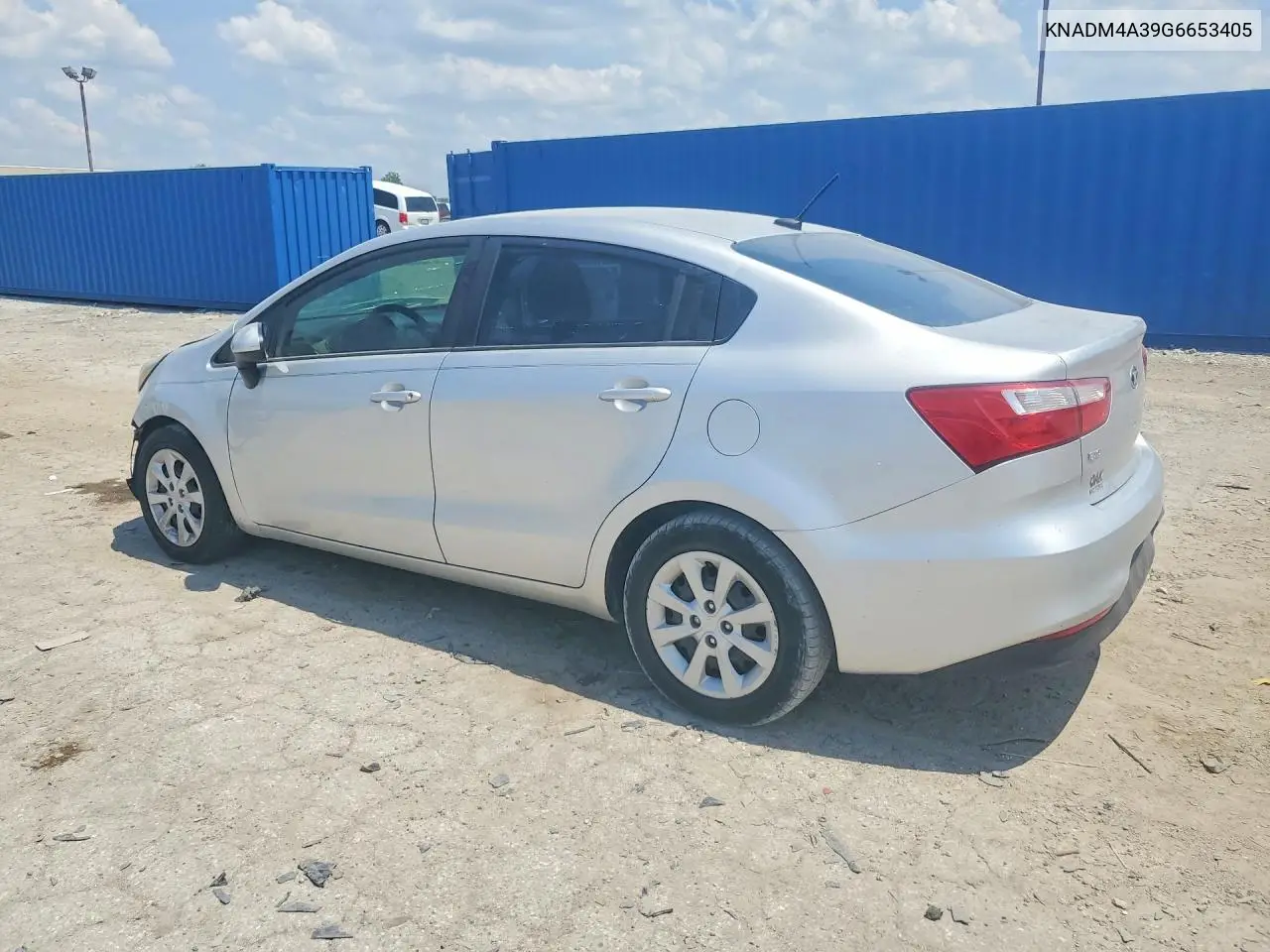 2016 Kia Rio Lx VIN: KNADM4A39G6653405 Lot: 61311586