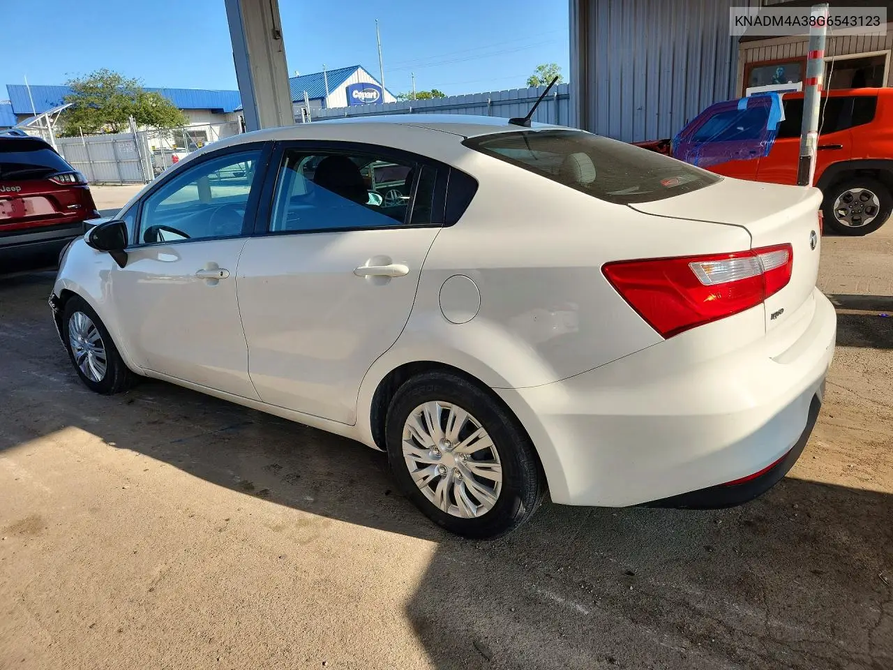 2016 Kia Rio Lx VIN: KNADM4A38G6543123 Lot: 61958586