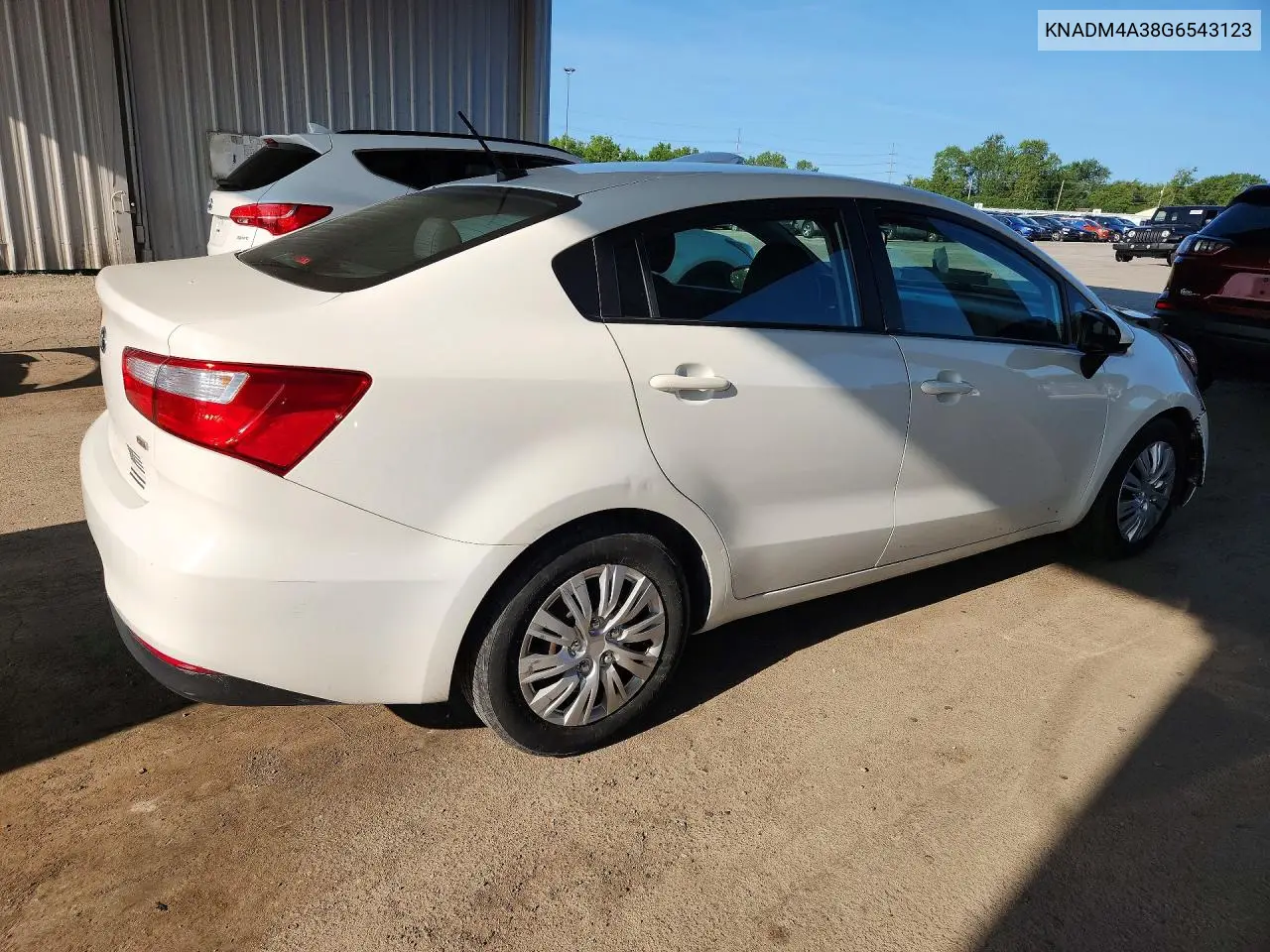 2016 Kia Rio Lx VIN: KNADM4A38G6543123 Lot: 61958586