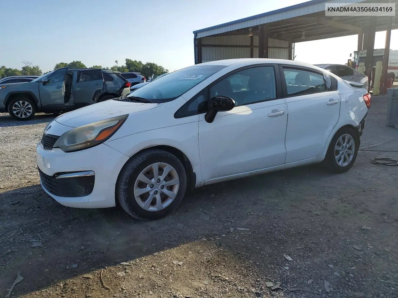 2016 Kia Rio Lx VIN: KNADM4A35G6634169 Lot: 62024726