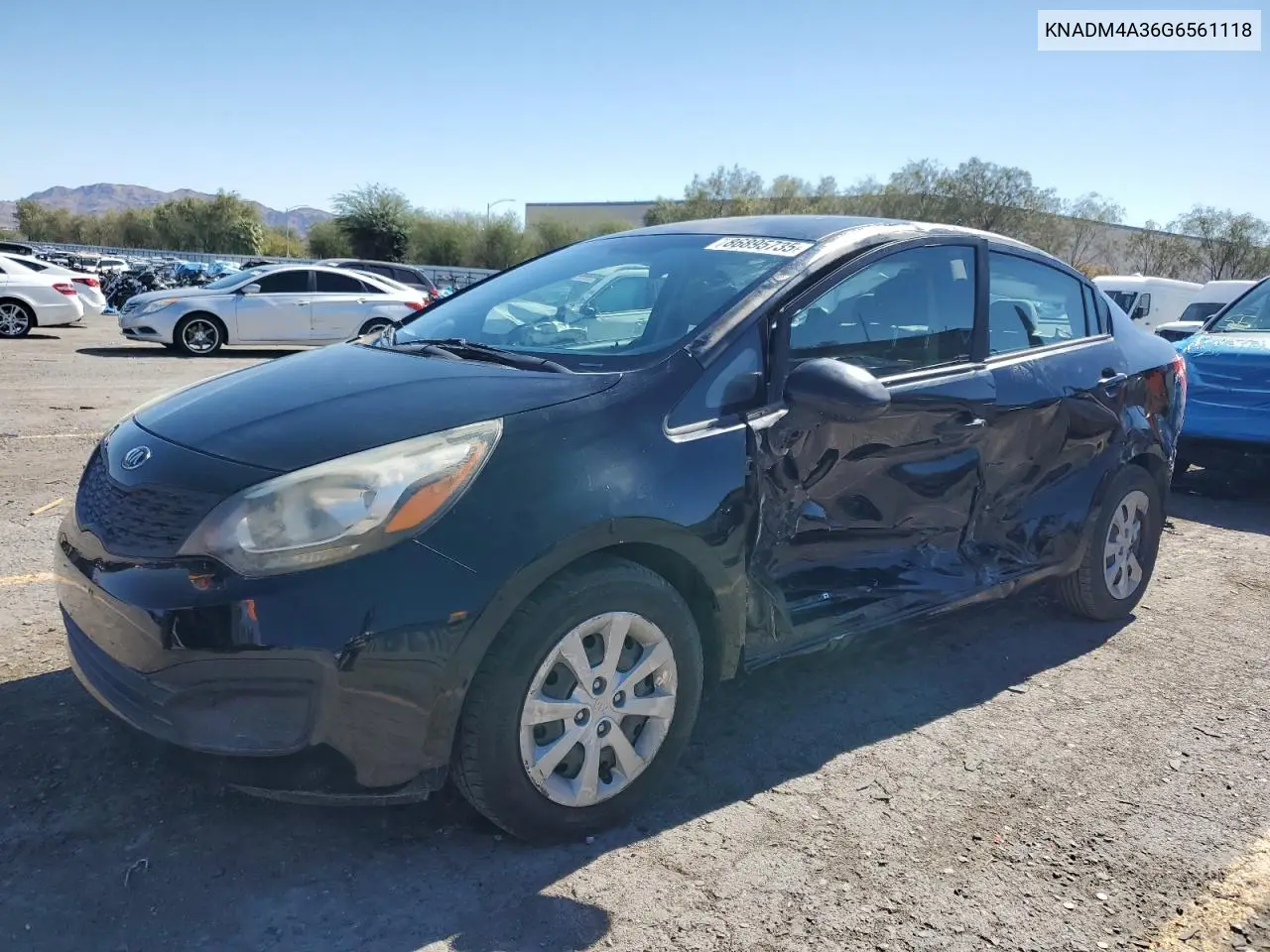 KNADM4A36G6561118 2016 Kia Rio Lx