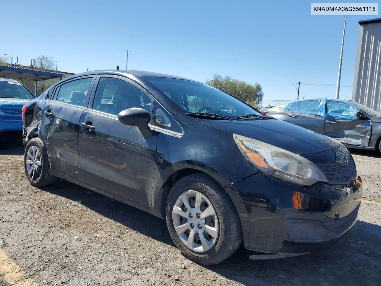 KNADM4A36G6561118 2016 Kia Rio Lx
