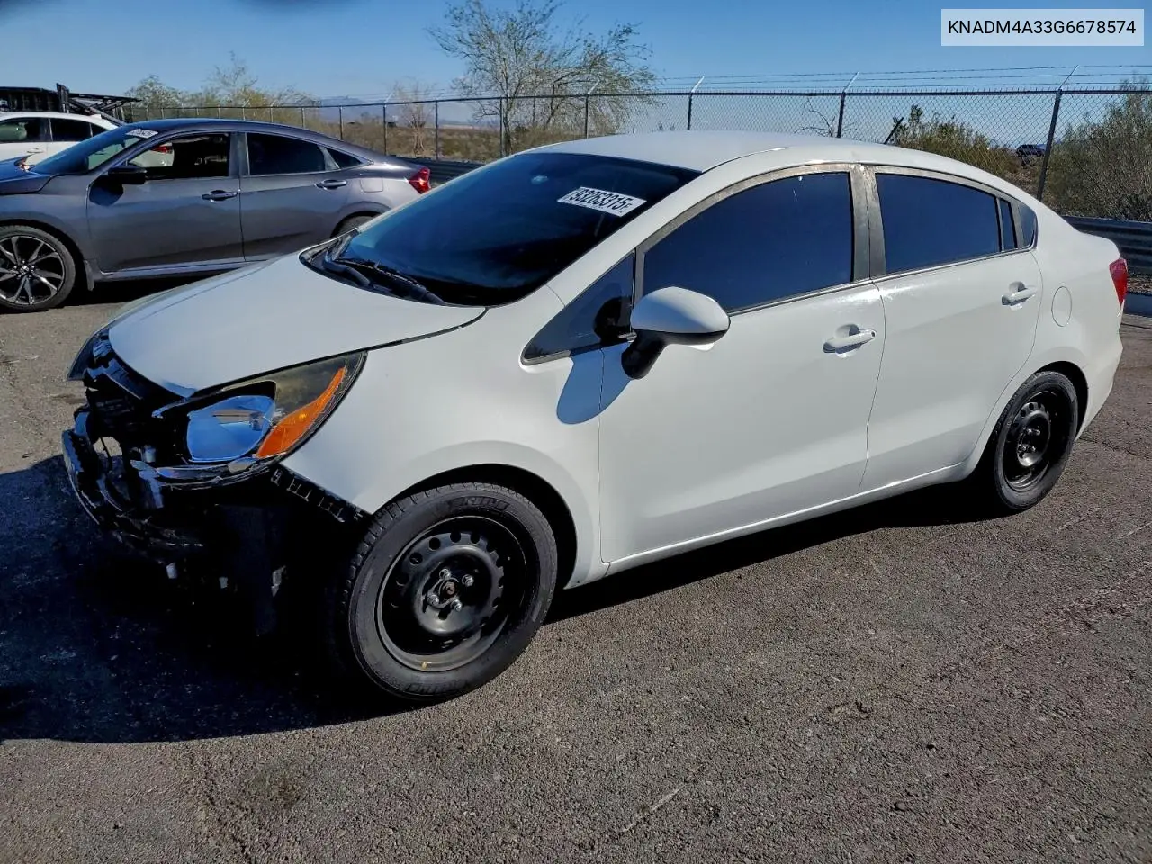 KNADM4A33G6678574 2016 Kia Rio Lx