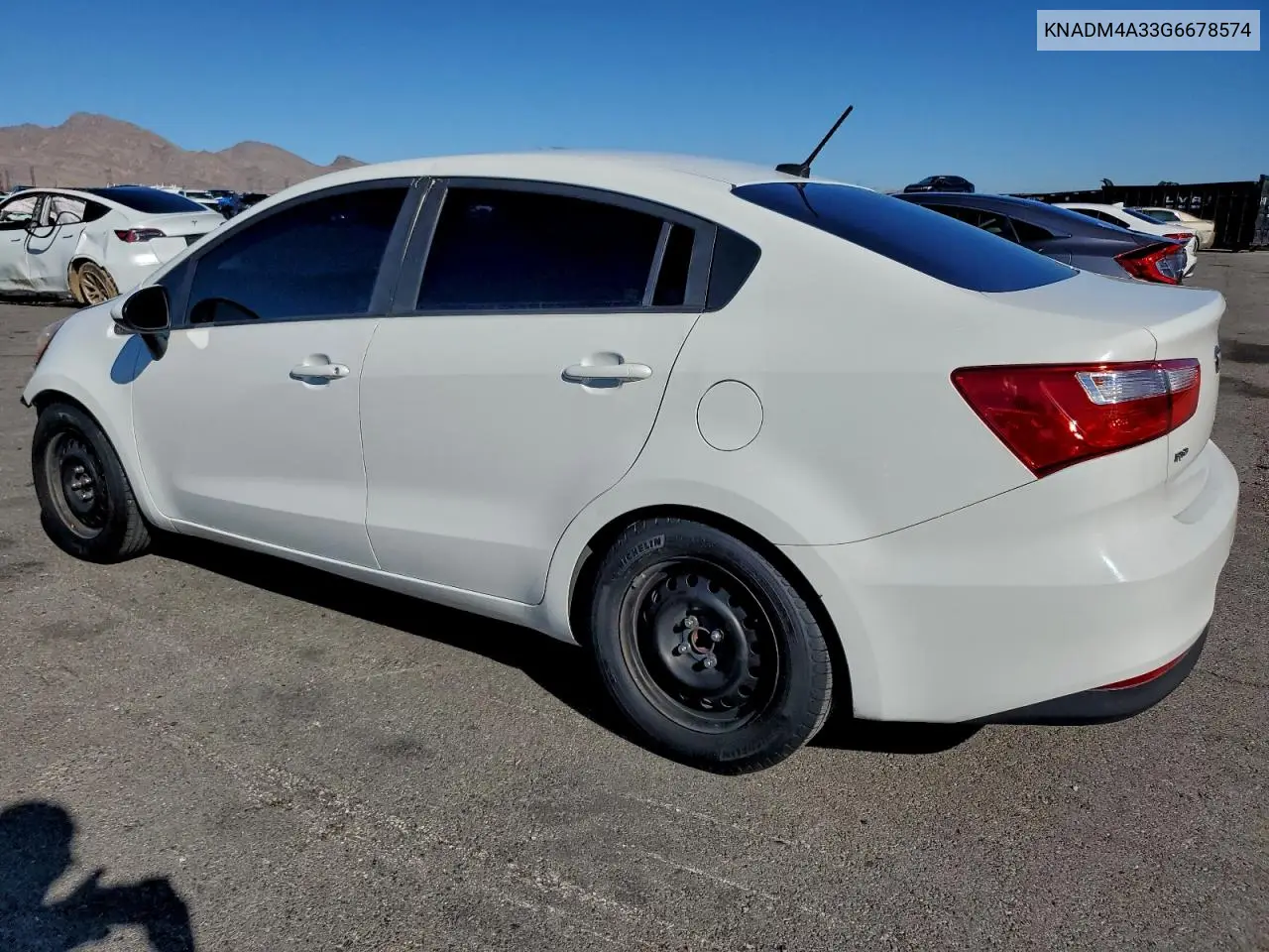 KNADM4A33G6678574 2016 Kia Rio Lx