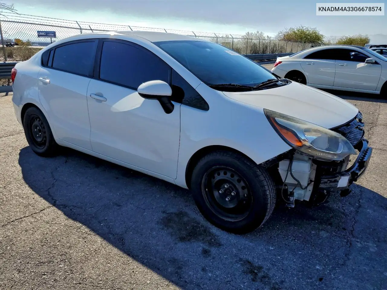 KNADM4A33G6678574 2016 Kia Rio Lx