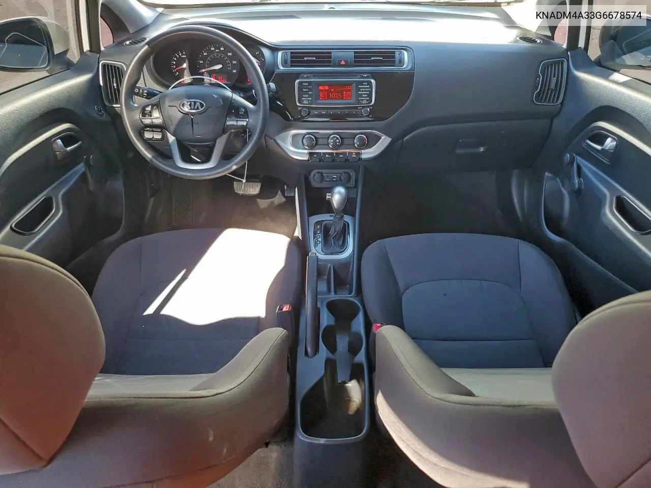 KNADM4A33G6678574 2016 Kia Rio Lx